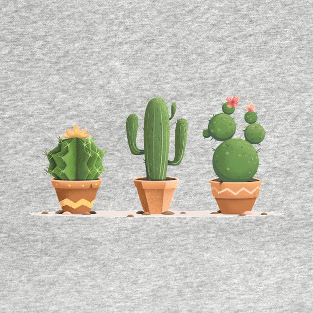 Cute Cactuses by lanaxxart